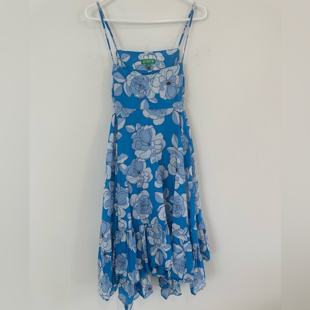 J. Crew Convertible Beach Dress in Blue Peony